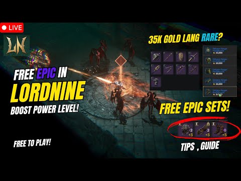 LORDNINE : INFINITE CLASS | Free Epic Items! 35k Gold Rare? ( Tagalog )