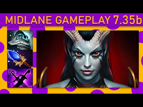 ⭐Mikey Queen of Pain 15+ Kills! Mid Gameplay 7.35b - Dota 2 Top MMR