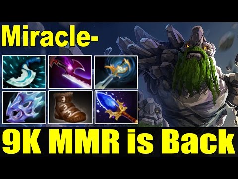 Miracle - Tiny [MID] | 9K MMR is Back | Full game Dota 2