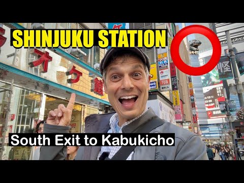 Shinjuku Station South Exit to Kabukicho