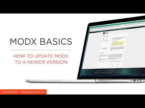 Updating MODX CMS to a newer version