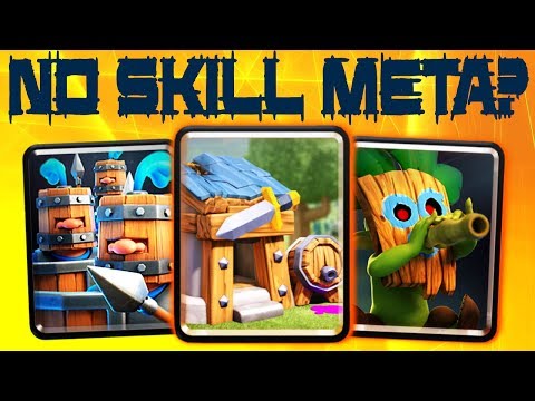 Best Deck AFTER Update HANDS DOWN! | LOW SKILL Royal Recruits Barbarian Hut Deck