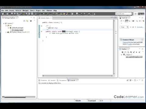 Section 7 Compiling Our First Program Using Eclipse