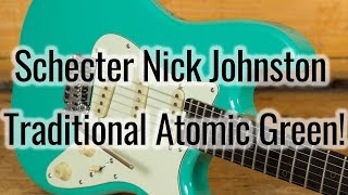 Video thumbnail for An introduction to the Schecter Nick Johnston Traditional Atomic Green by Peach Guitars