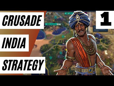 This INCREDIBLE India + Crusade Strategy Is Ludicrously OP In Civ 6 Deity (India Playthrough)