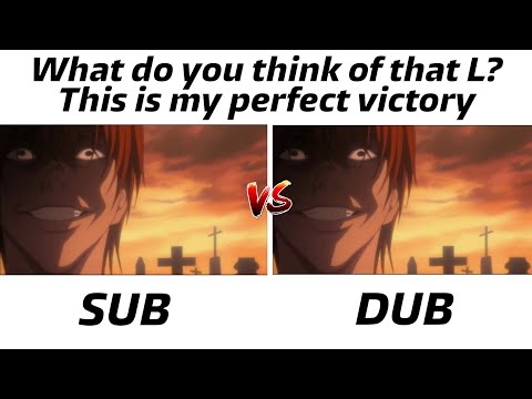 What do you think of that L? This is my perfect victory || Sub vs Dub || Deathnote
