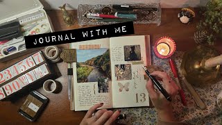 🌙 Let’s do some late night journaling (traveler’s notebook)