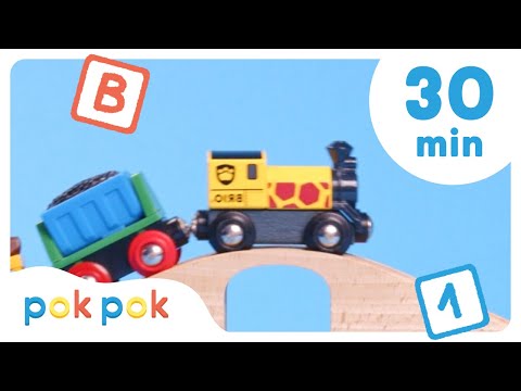 Alphabet, Music, & Shapes 🐞🎵  | 30 mins of Calm Toddler Learning | Pok Pok