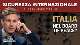 L’Italia nel board of peace di Trump? La diretta di Alessandro Orsini