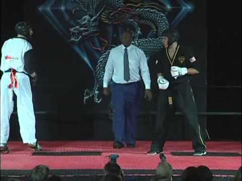 Ross Levine vs BJ Carnahan 2009 Diamond Nationals Karate Tournament