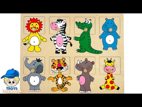 Learn Animal Shapes Puzzle | Preschool Toddler Learning Toy Video
