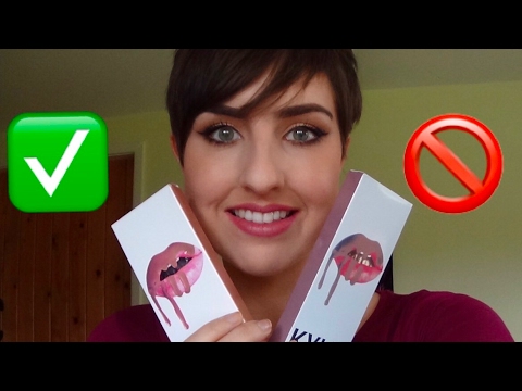 Real vs fake Kylie Lip Kit - How to spot fake makeup || Rachael Stephanie