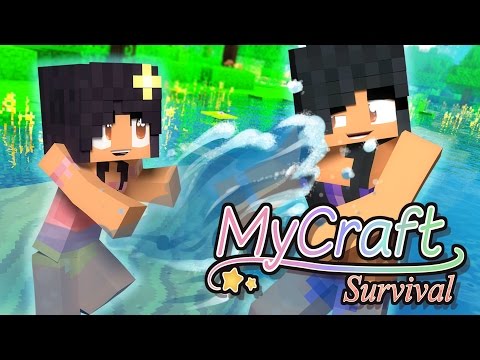Aphmau - Swimming Little Baby | MyCraft Family Minecraft Survival [Ep.7]
