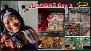 VLOGMAS DAY 3 || SKINCARE || WALMART RUN || DINNER || CHRISTMAS !!