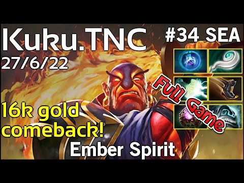 Kuku [TNC] Ember Spirit - Dota 2 Full Game 7.19