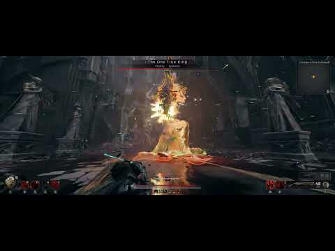Remnant 2 The One True King Boss Fight Apocalypse Difficulty Using Monarch