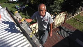 Roof safety with ladders - the top tie tip