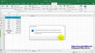 How to calculate average cells from different sheets in Excel