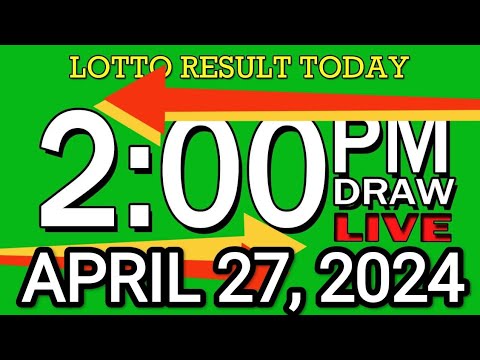 LIVE 2PM LOTTO RESULT TODAY APRIL 27, 2024 #2D3DLotto #2pmlottoresultapril27,2024 #swer3result