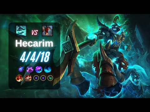 HECARIM JUNGLE vs FIDDLESTICKS - EUW LoL Challenger Patch 14.5