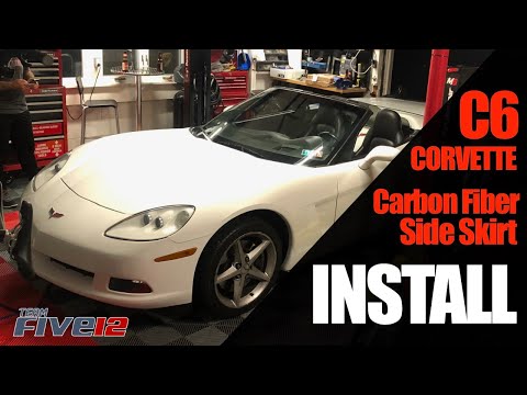 C6 Corvette Carbon Fiber Side Skirt Install