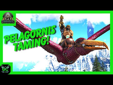 Taming a Pelagornis and Taking it Fishing! Ep:30 (ARK Fjördur)