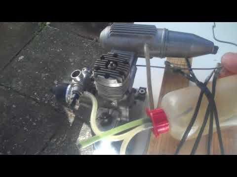 Thunder Tiger PRO 46 rc glow engine test run