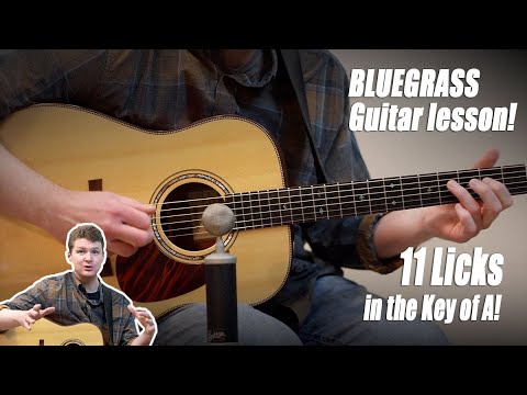 11 Must-Know Bluegrass Guitar Licks in the Key of A (Beginner to Advanced)