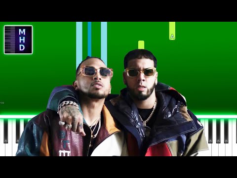 Anuel AA & Ozuna - Perfecto (Piano Tutorial Easy)