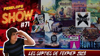 [ PENELOPE SHOW #71 ]  - Toutes les sorties jeux de sociétés du mois de février !