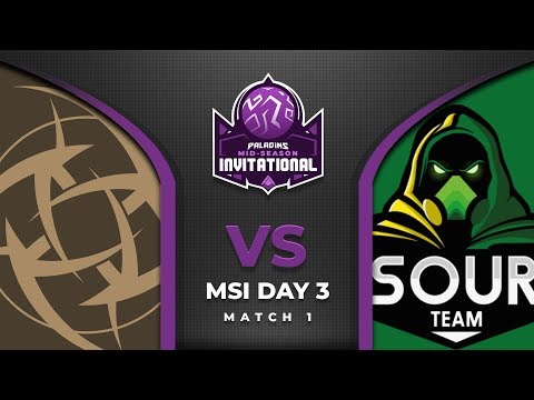 Paladins MSI 2019 - Day 3 - Match 1 - Ninjas in Pyjamas vs Sour Team