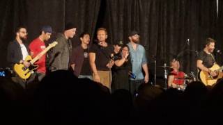 Supernatural Cast performing Come Together at Supernatural Con Atlanta 2016 with Louden Swain