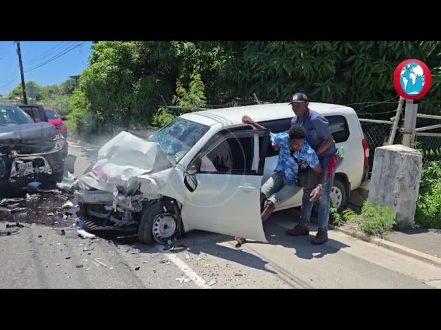 WATCH: Motorist rushed to hospital after crash on Botany main road