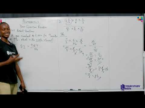 MATHEMATICS 2026 JAMB WAEC CLASS TUTORIAL PAST QUESTION REVIEW AND ANSWERS