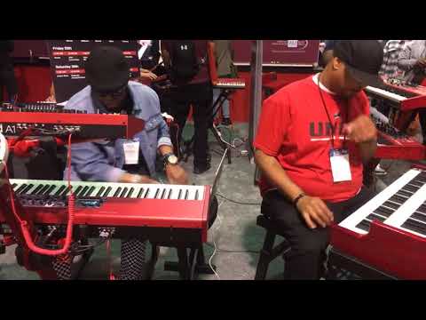 Michael Bereal Nord Booth At NAMM 2019