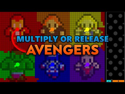 Multiply or Release - Avengers Assemble - Marble Race in Algodoo