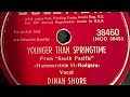 Younger Than Springtime - Dinah Shore 1949