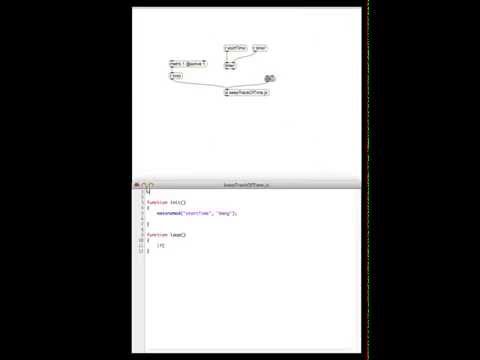 timing with javascript in max msp