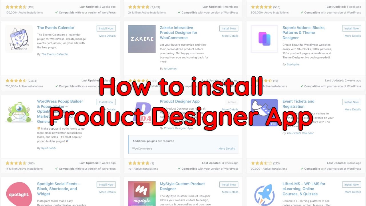 How to install Product Designer App?