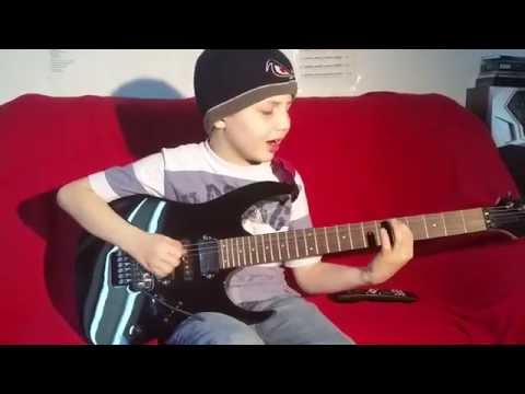 Dustin Tomsen 9 years old covers Gary Moore "The Loner"