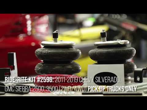 Ride-Rite Install: Kit 2596 2011-2019 Chevy Silverado GMC 2500 and 3500