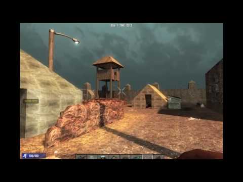 7 Days To Die - Hylätty Kasarmialue Löytöhetkellä 25.08.2016