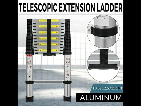 Oarlike Telescoping Ladders Lightweight Aluminum Extension Ladder，10.5FT,12,5FT,15.5FT