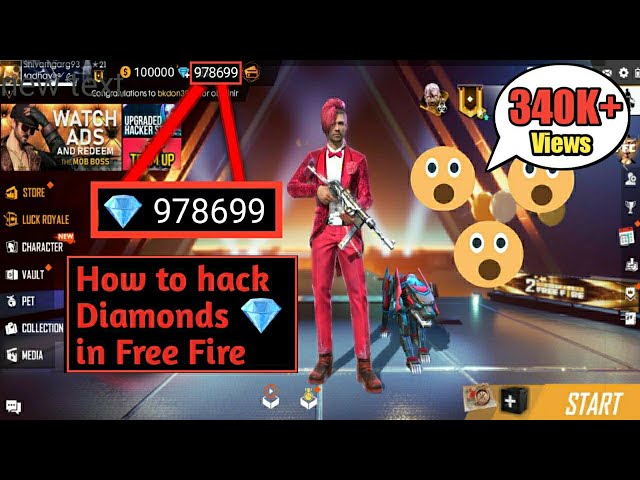 Unlimited Diamonds Hack Free Fire Diamonds 99999