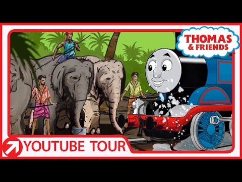 Thomas Gets an Elephant Washdown “Sri Lankan Style” | YouTube World Tour | Thomas & Friends - Kids TV Series, Kingdom Kids Zone - Thomas & Friends