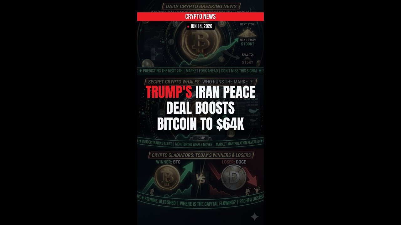 Trump's Iran Peace Deal Boosts Bitcoin to $64K — What It Means For Crypto