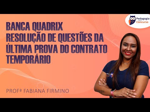 Banca Quadrix - Resolução de Questões da última prova SEDF Temporário | Pedagogia para Concurso