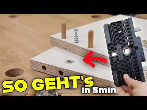 This ingenious wood joint makes your furniture disassemblable! I MrHandwerk