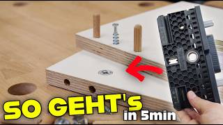 Diese GENIALE HOLZVERBINDUNG macht dein MÖBEL zerlegbar! I MrHandwerk