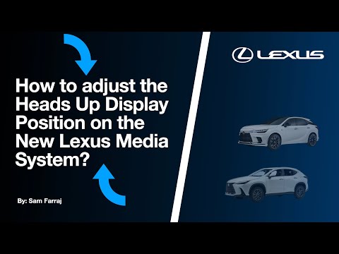 How to adjust the Head-Up Display position on the New 2023 2024 Lexus NX and RX models?